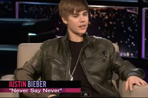 Justin Bieber Tells Chelsea Handler That Lesbian Look-Alike Site Is